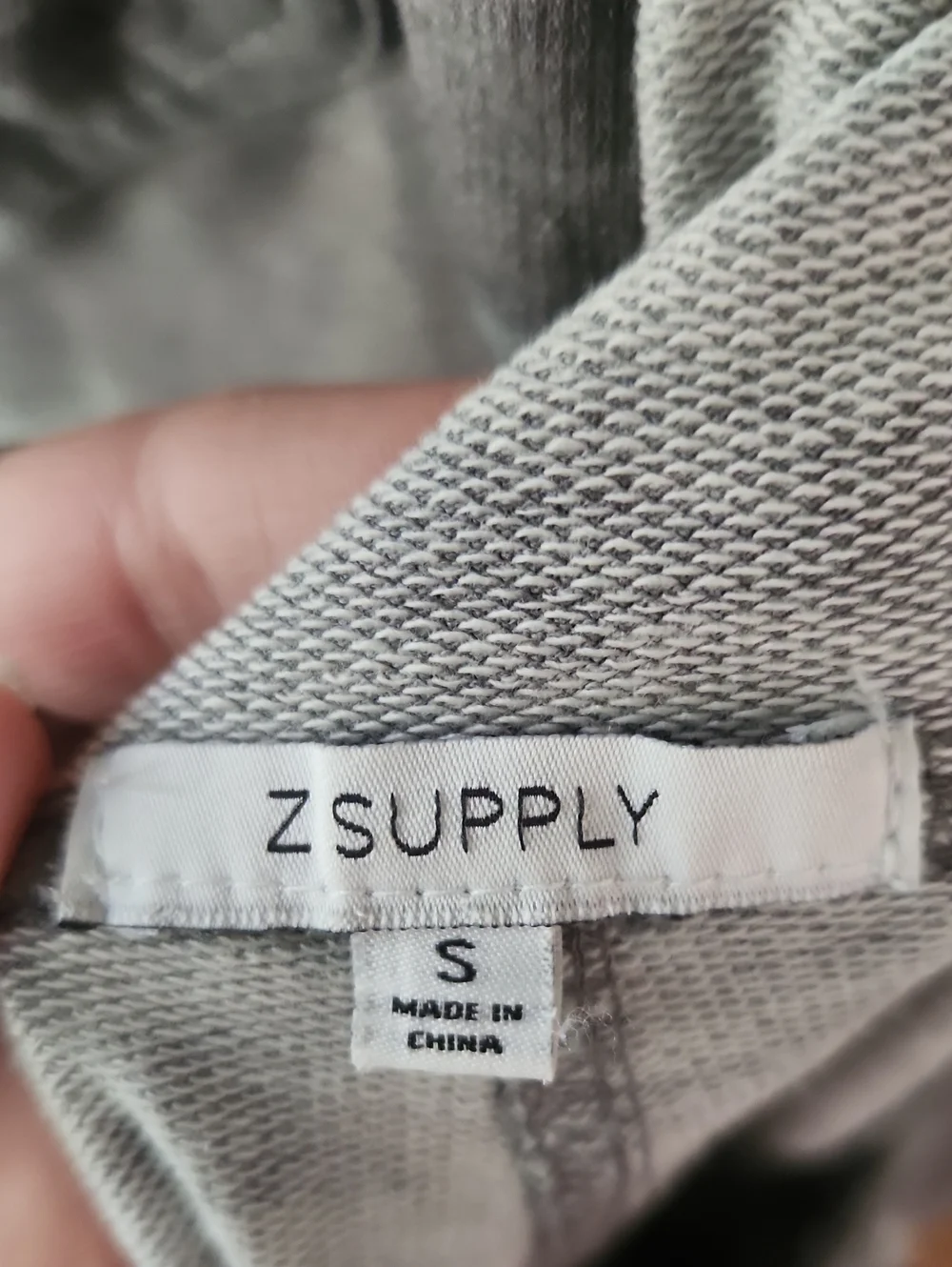 Z Supply Gray Knit Camo Overalls With Adjustable Straps Size Small (4-6)